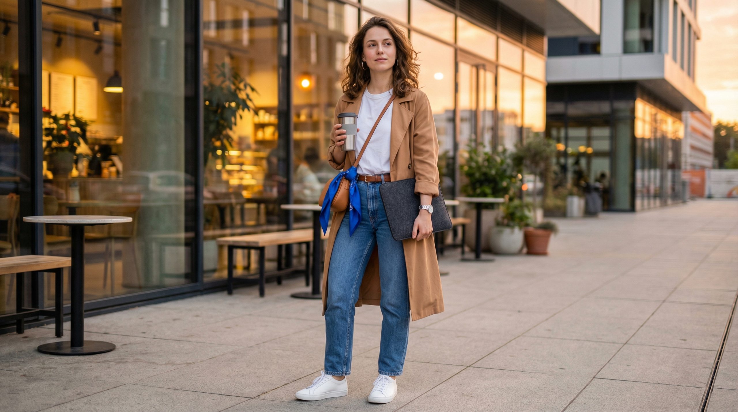Rotina em estilo casual: conforto, jeans e tênis com charme